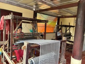 Yoga and Culture retreat in Cambodia and Vietnam. Chou Doc Cham village weaving