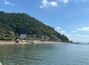 The Beach House Kep with beach and sea
