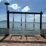 Kep Cambodia, swings to the sea